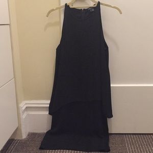 Theory black layered dress